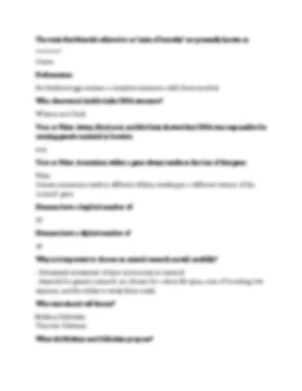 BIOD 210 Module 1 Exam (2026/2027) | Genetics Tested Questions with ...