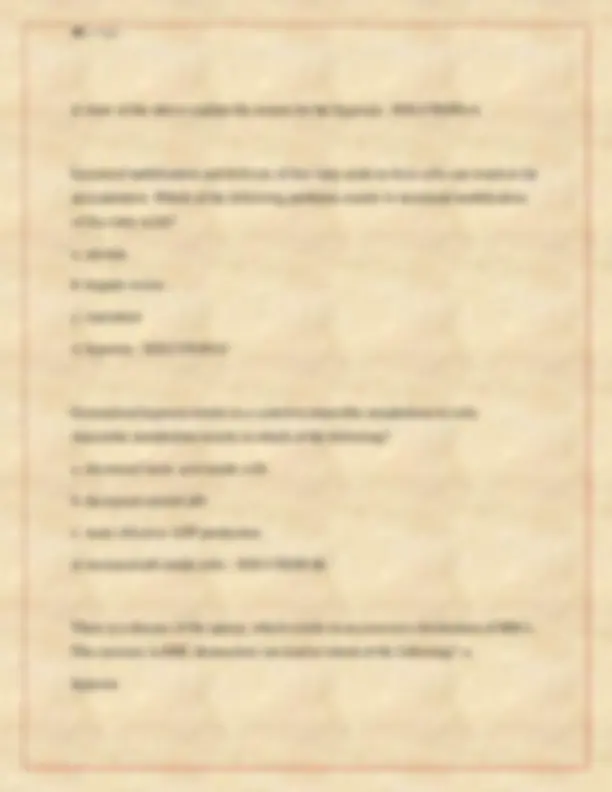 Advanced Pathophysiology Exam 1 – Questions and Answers New Graded A+ ...