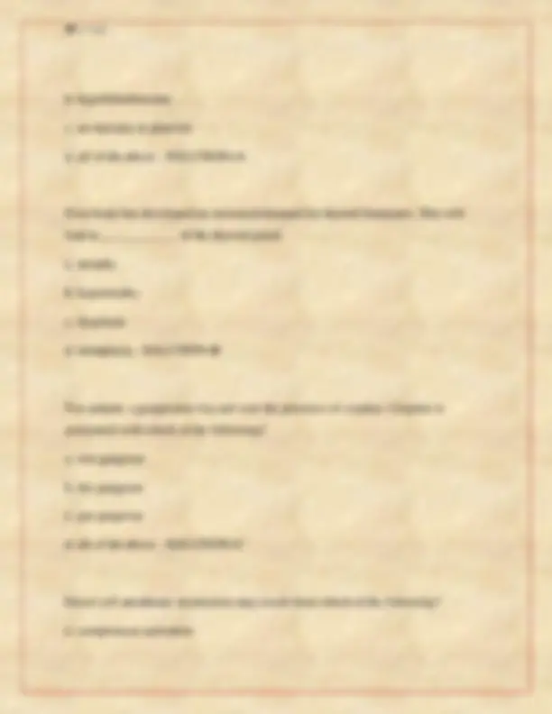 Advanced Pathophysiology Exam 1 – Questions and Answers New Graded A+ ...