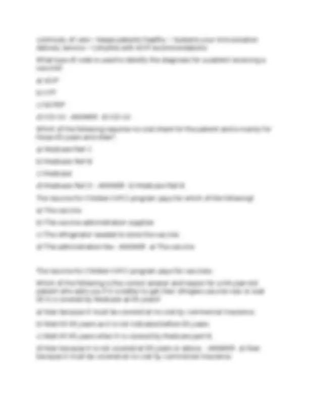 APhA Immunization Home Study EXAM (updated 2026) Questions & Answers ...
