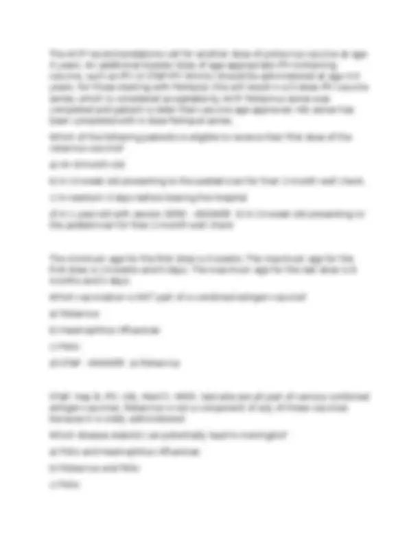 APhA Immunization Home Study EXAM (updated 2026) Questions & Answers ...