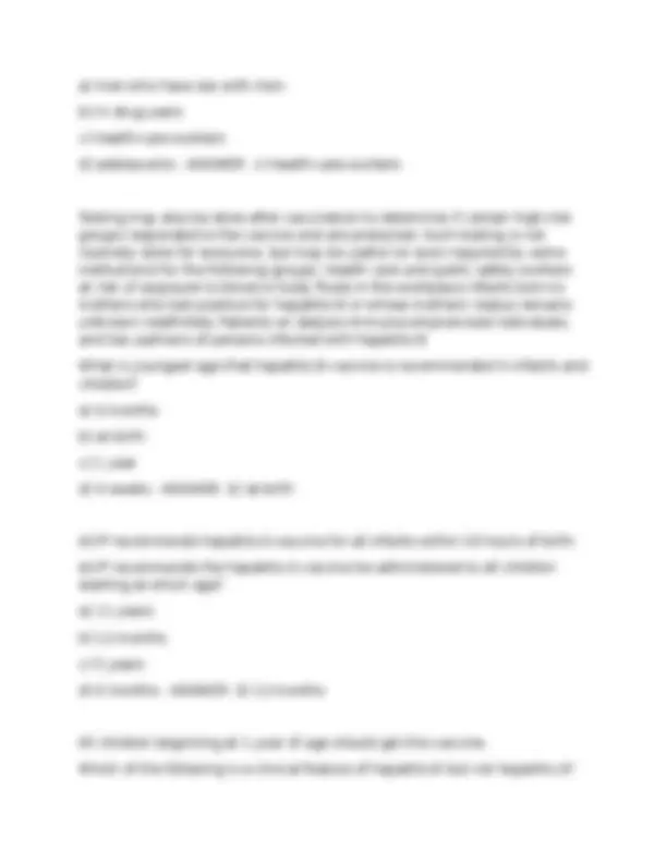 APhA Immunization Home Study EXAM (updated 2026) Questions & Answers ...