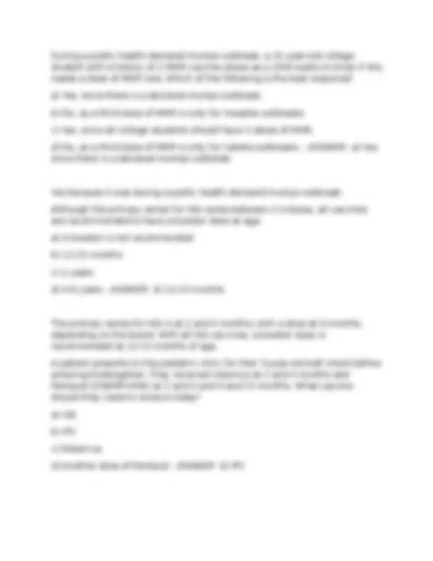 APhA Immunization Home Study EXAM (updated 2026) Questions & Answers ...