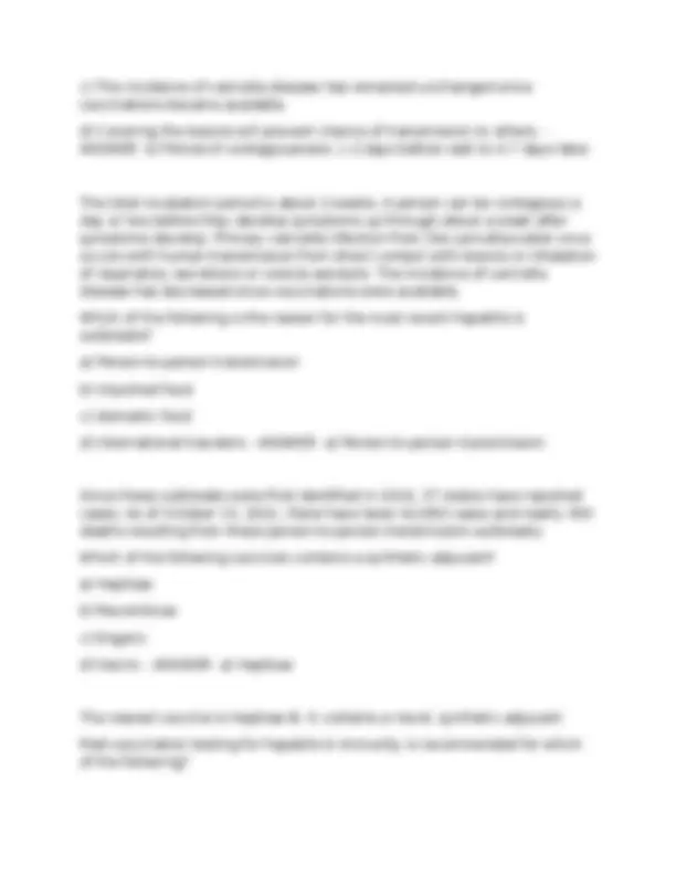 APhA Immunization Home Study EXAM (updated 2026) Questions & Answers ...