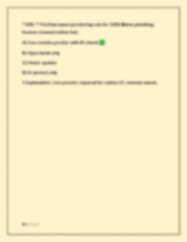 Maine Plumber Company Ultimate Exam 2026 Edition — Smart, Green, Code ...