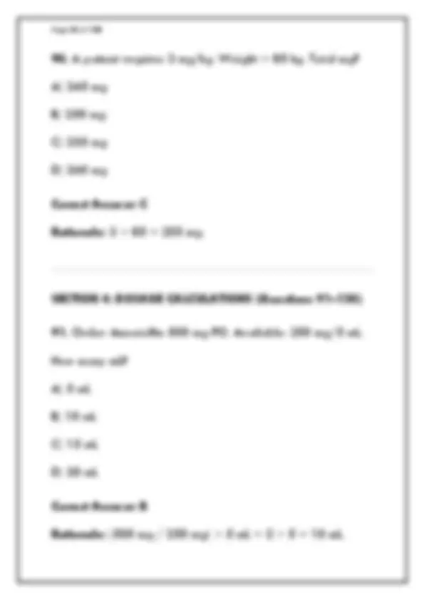 NLN NEX MATH ENTRANCE EXAM – 300+ PRACTICE QUESTIONS & ANSWERS (NURSING ...