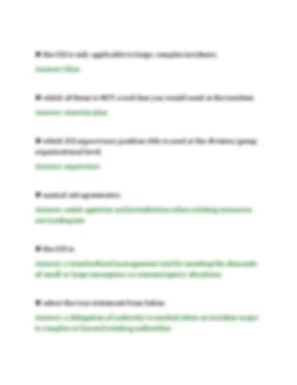 FEMA ICS 200 COMPREHENSIVE STUDY GUIDE 2026 INCIDENT COMMAND SYSTEM ...