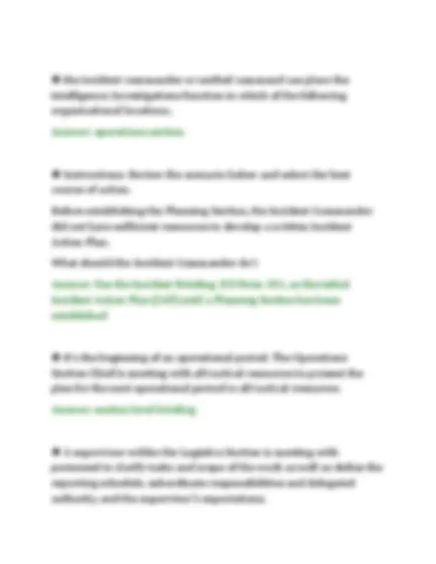 FEMA ICS 200 COMPREHENSIVE STUDY GUIDE 2026 INCIDENT COMMAND SYSTEM ...