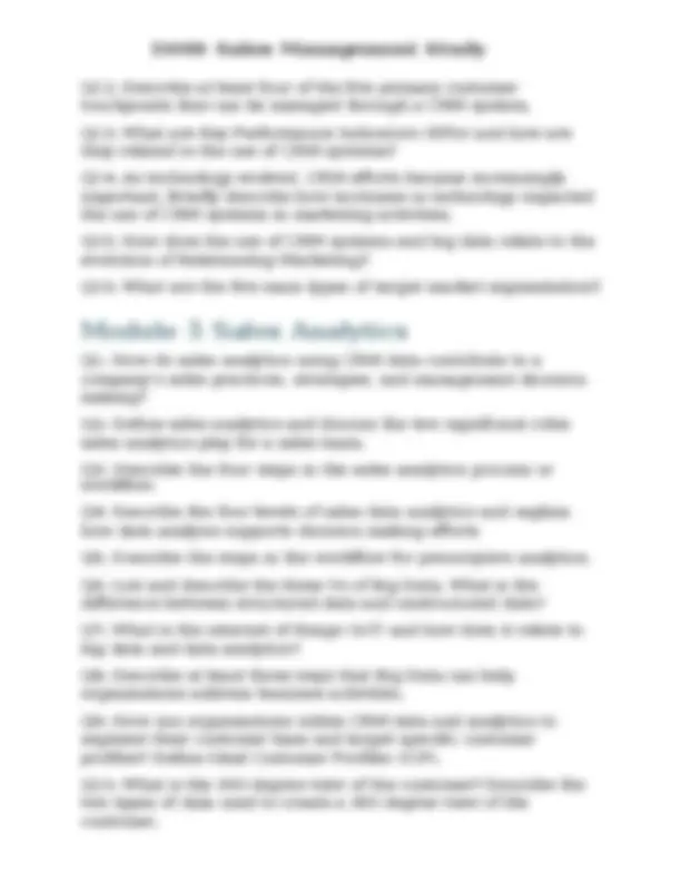 D099 Sales Management Study Guide Questions and Answers | Complete ...
