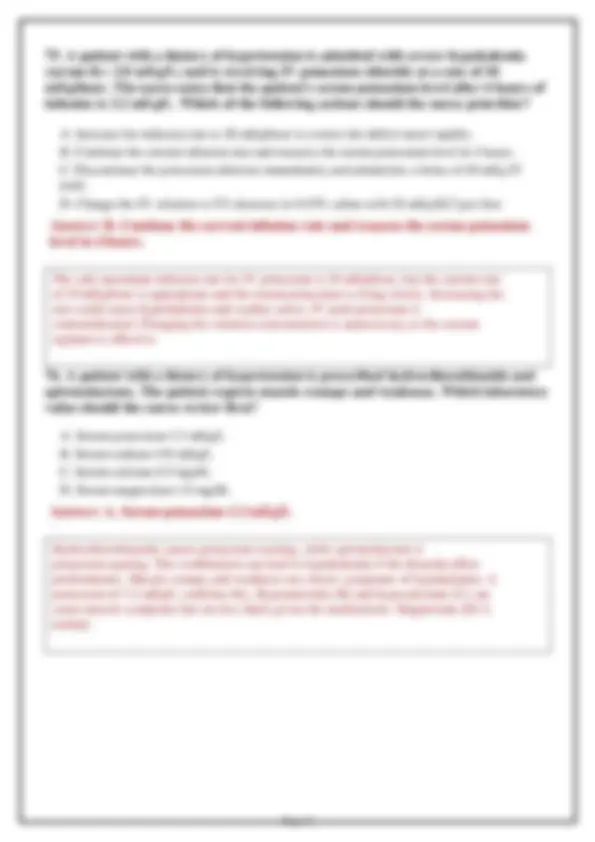 NUR 265 Medical Exam 1 2026: Versions 1, 2 & 3 – 200 Practice Questions ...