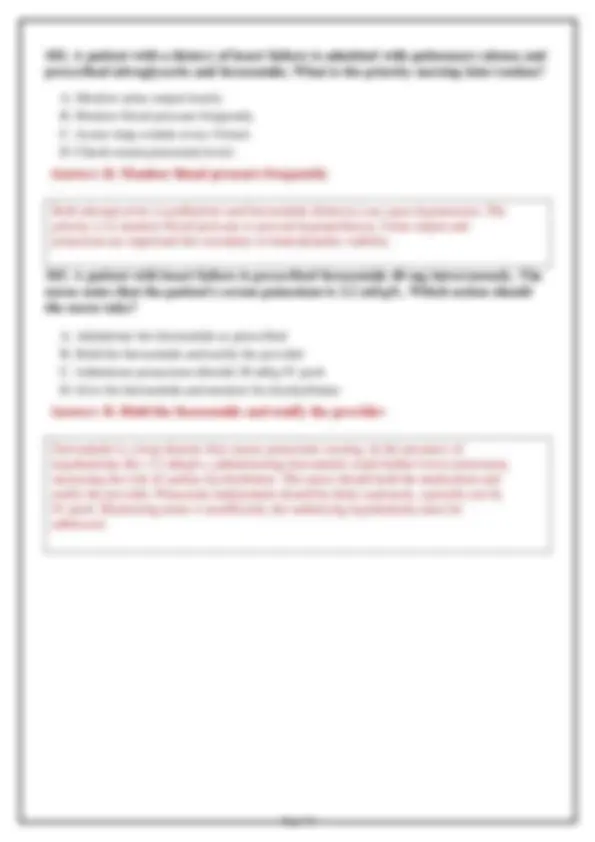 NUR 265 Medical Exam 1 2026: Versions 1, 2 & 3 – 200 Practice Questions ...