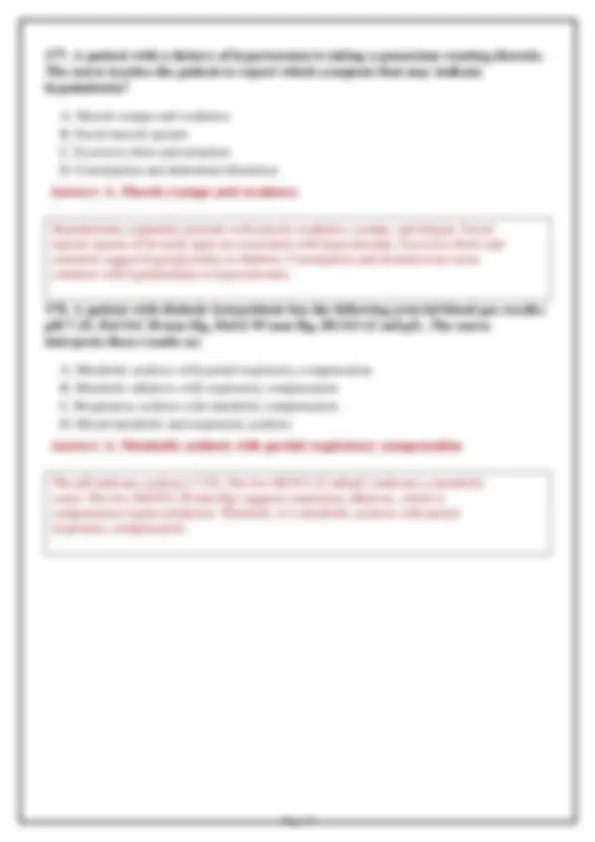 NUR 265 Medical Exam 1 2026: Versions 1, 2 & 3 – 200 Practice Questions ...