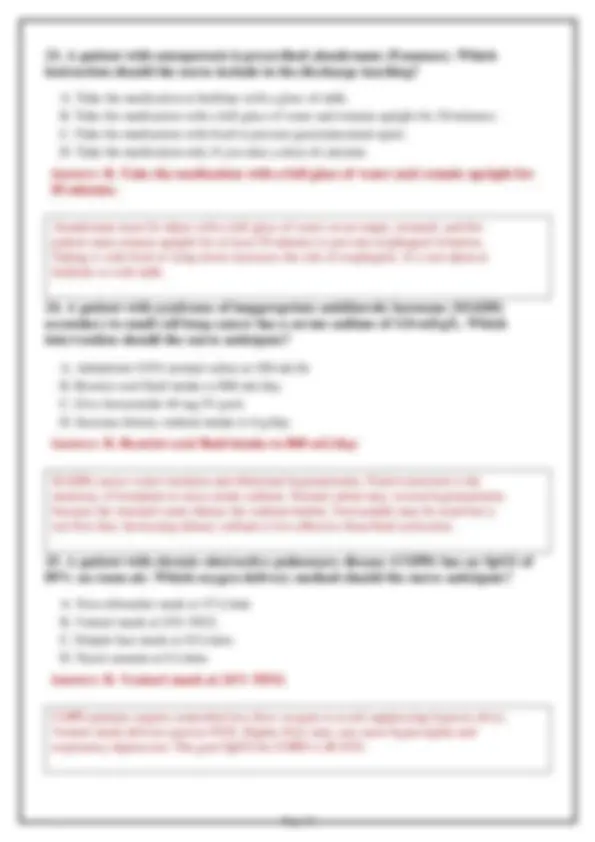 NUR 265 Medical Exam 1 2026: Versions 1, 2 & 3 – 200 Practice Questions ...