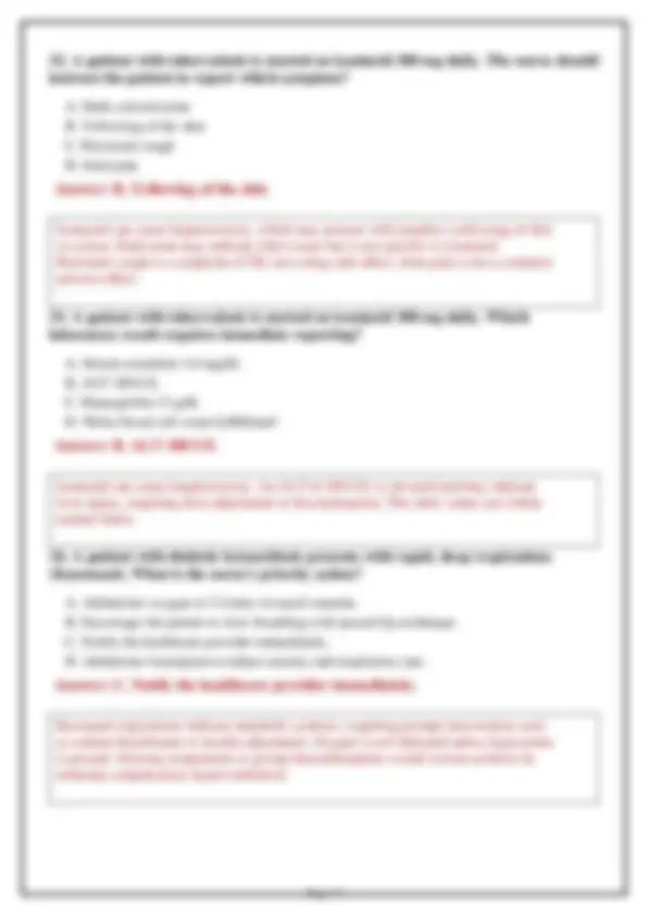 NUR 265 Medical Exam 1 2026: Versions 1, 2 & 3 – 200 Practice Questions ...