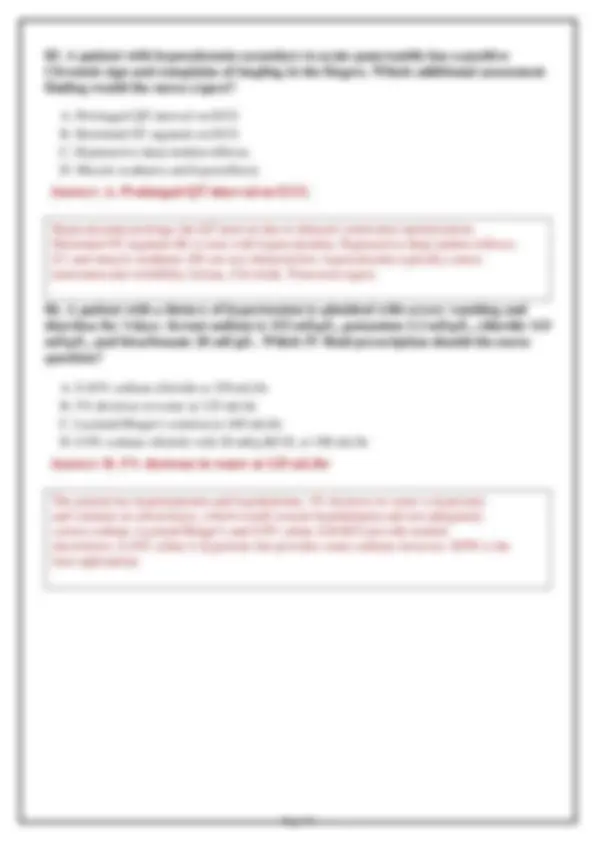 NUR 265 Medical Exam 1 2026: Versions 1, 2 & 3 – 200 Practice Questions ...
