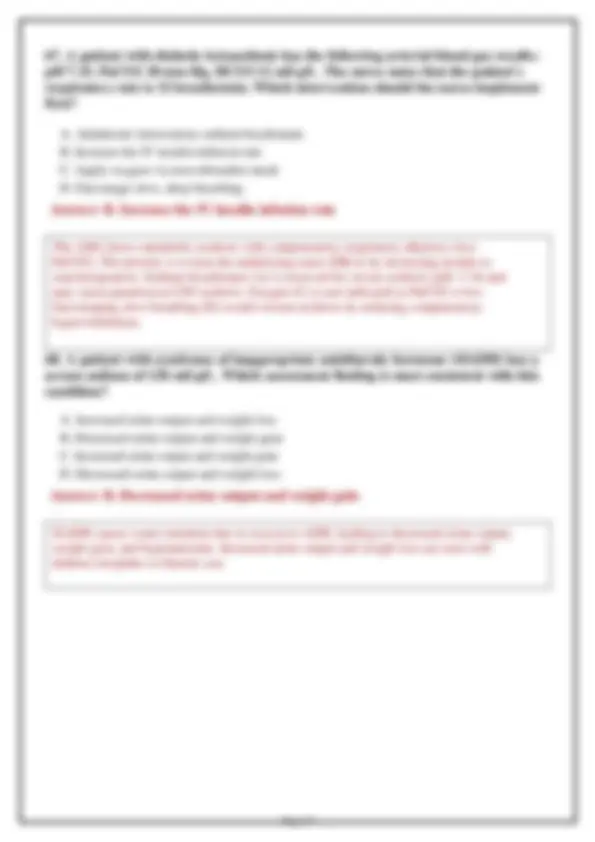 NUR 265 Medical Exam 1 2026: Versions 1, 2 & 3 – 200 Practice Questions ...