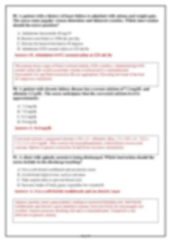 NUR 265 Medical Exam 1 2026: Versions 1, 2 & 3 – 200 Practice Questions ...
