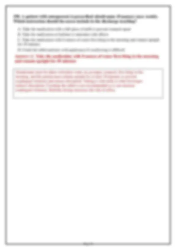 NUR 265 Medical Exam 1 2026: Versions 1, 2 & 3 – 200 Practice Questions ...