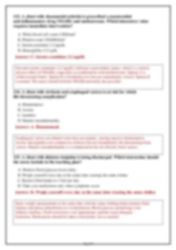 NUR 265 Medical Exam 1 2026: Versions 1, 2 & 3 – 200 Practice Questions ...