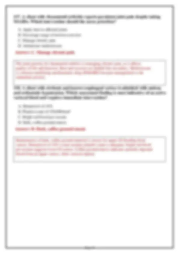NUR 265 Medical Exam 1 2026: Versions 1, 2 & 3 – 200 Practice Questions ...