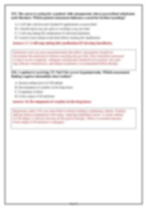 NUR 265 Medical Exam 1 2026: Versions 1, 2 & 3 – 200 Practice Questions ...