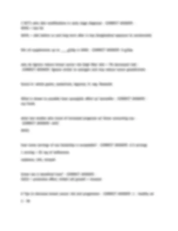 CSO Exam - CH 18 Breast Cancer Questions with Correct Answers 20252026 ...
