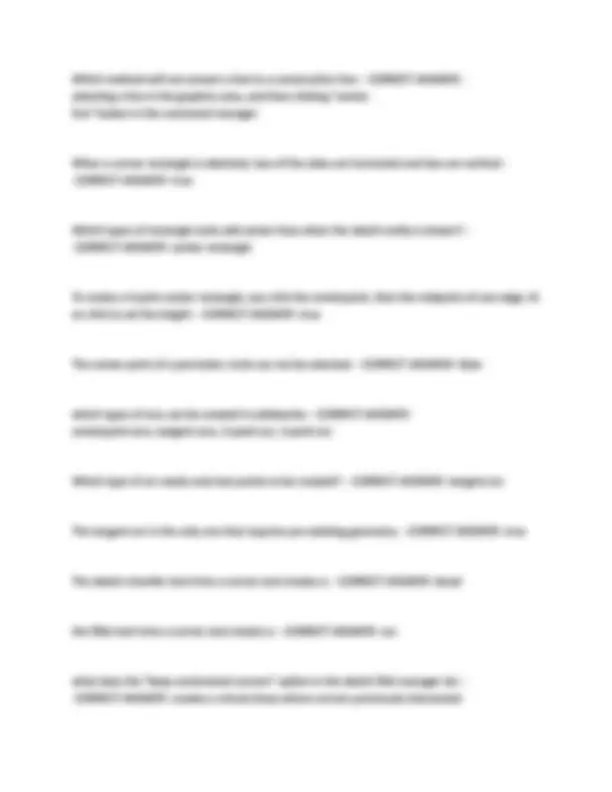CSWA SOLIDWORKS CERTIFICATION EXAM QUESTIONS WITH CORRECT ANSWERS 2025 ...