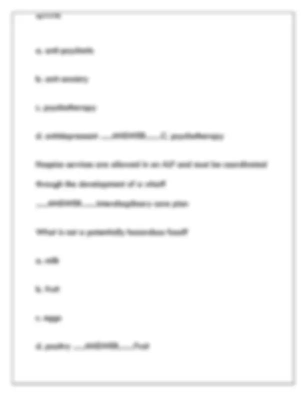 FLORIDA ALF CORE TRAINING EXAM STUDY GUIDE 2025/2026 – PRACTICE TEST ...
