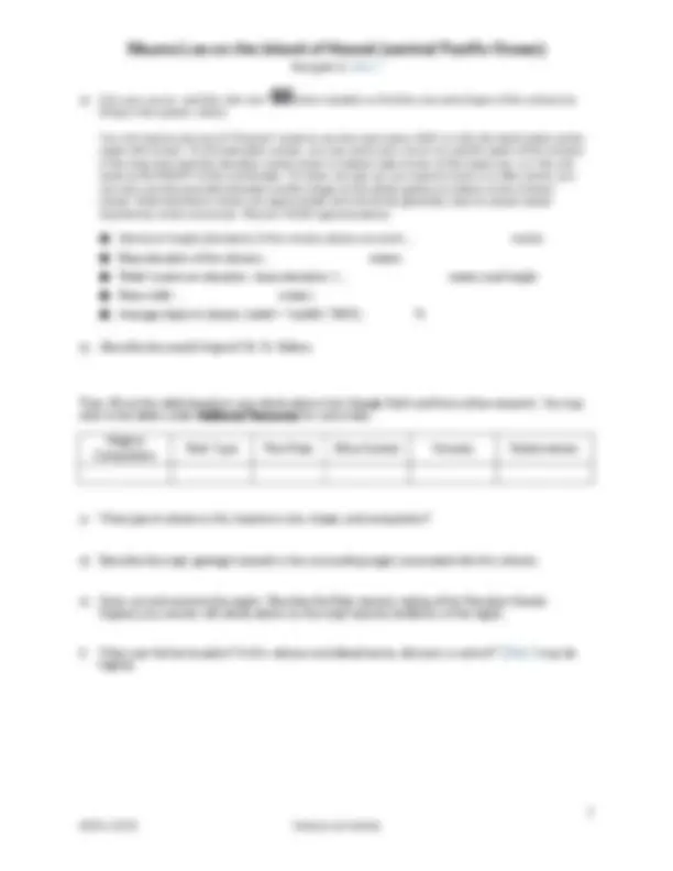 GEOL 1121L Lab 9 (PDF) | (2026/2027) Volcano Lab Activity | Geology ...