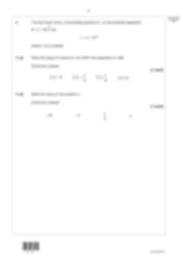 Mark Test Sample Questions Math AQA A-Level Mathematics Paper 1 Practice Exam & Mark Scheme 2025 ...