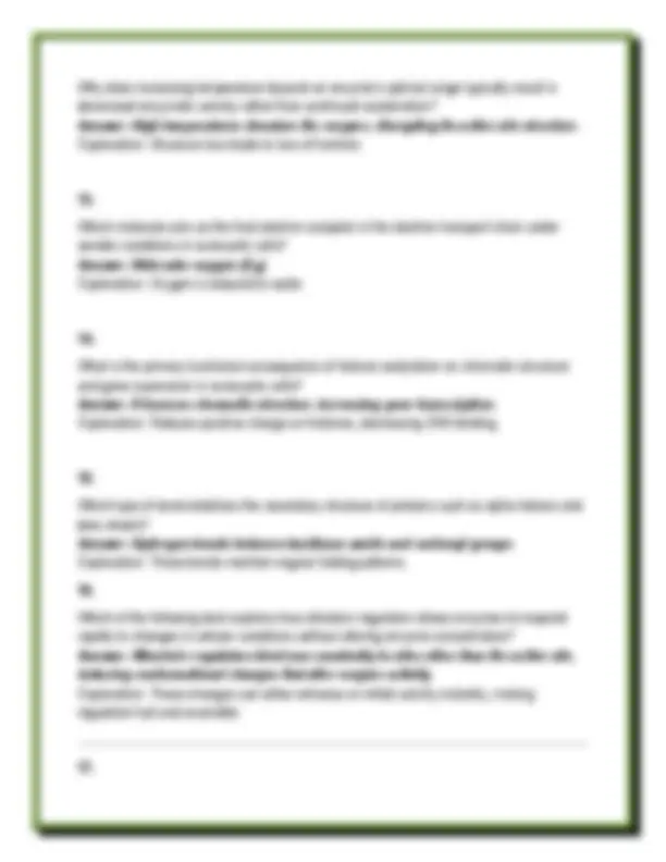 ACS Biochemistry Exam Practice Questions with Answers and Detailed ...