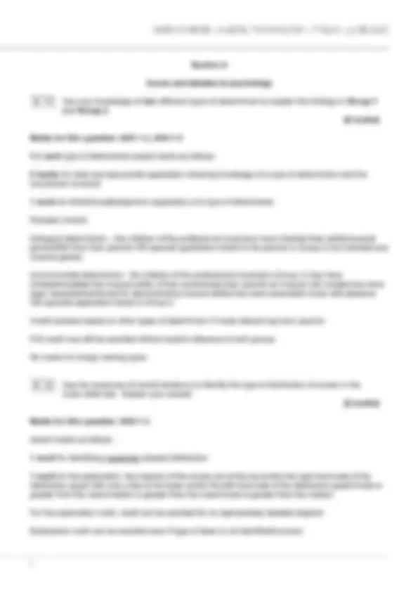 2025 AQA A-level PSYCHOLOGY Paper 3 QUESTION PAPER AND MARK SCHEME ...