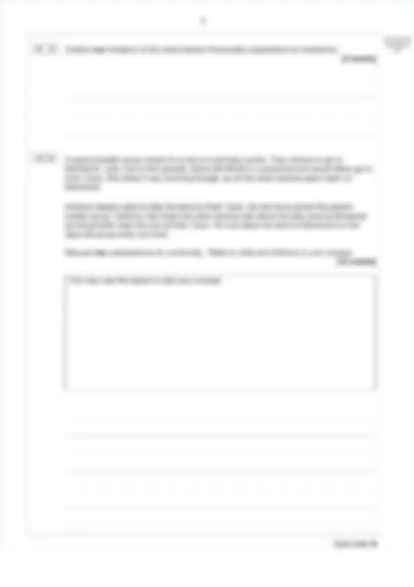 2025 AQA A-level PSYCHOLOGY Paper 1 QUESTION PAPER AND MARK SCHEME ...