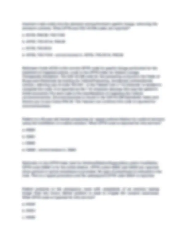 AAPC CPC Final Exam Practice Questions Answers Medical Coding Study ...