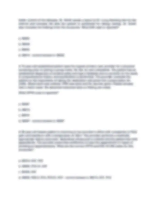 AAPC CPC Final Exam Practice Questions Answers Medical Coding Study ...