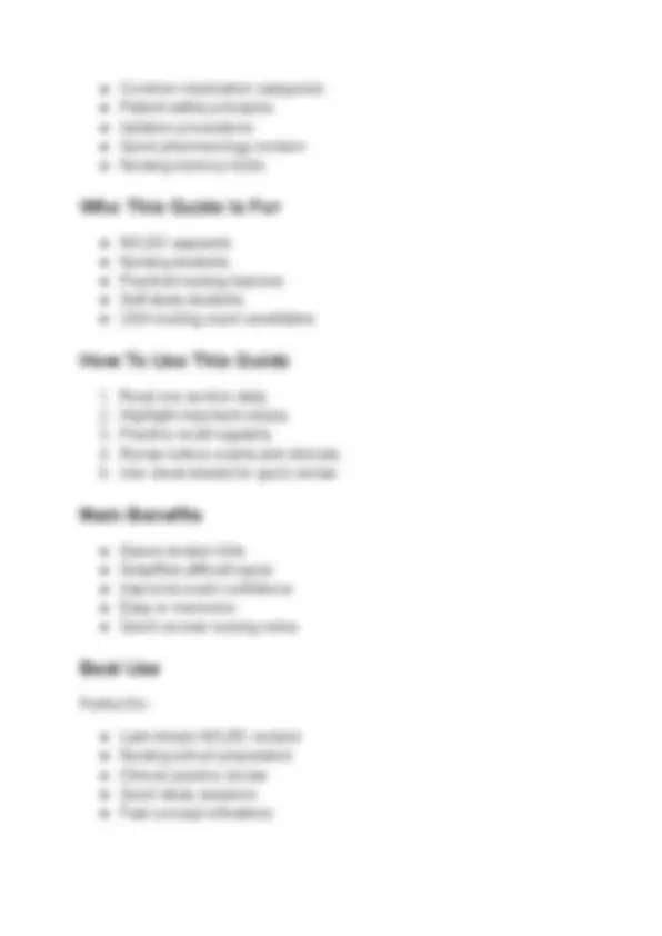 NCLEX Quick Revision Guide 2026: Nursing Cheat Sheets & Exam Prep Notes ...