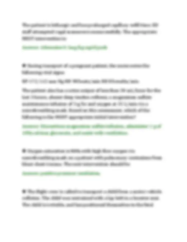 Test 4 Patient Guide.pdf CFRN TESTS 4 2026 PATIENT TRANSPORT WORKBOOK SOLVED QUESTIONS ...