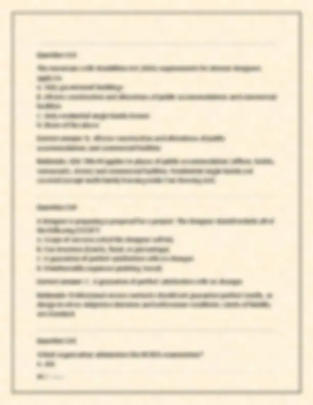 NCIDQ IDFX FINAL EXAM – COMPREHENSIVE PRACTICE TEST 120 ORIGINAL ...