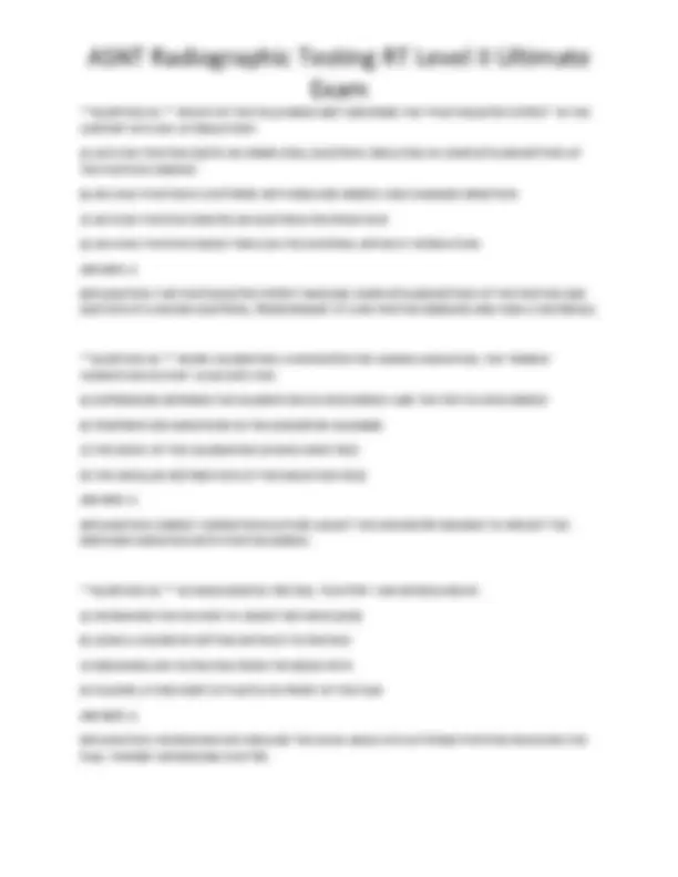 ASNT Radiographic Testing RT Level II Ultimate Exam | Exams Technology ...