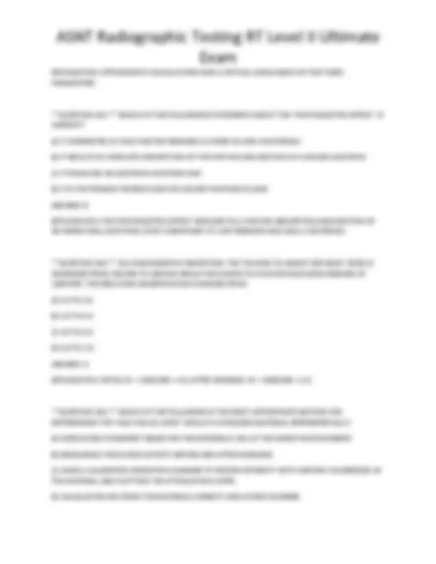 ASNT Radiographic Testing RT Level II Ultimate Exam | Exams Technology ...