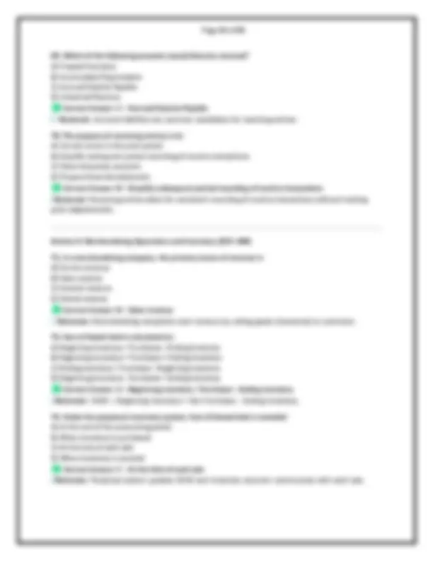 ACC 231 ASU EXAM 2 (PROFESSOR MINDY WOLFE) 2026 PRACTICE EXAM QUESTION ...