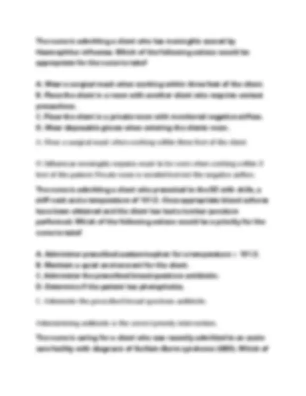 Galen NUR 265 Exam 3 – Med Surg (2026) Actual Questions PDF | Exams ...