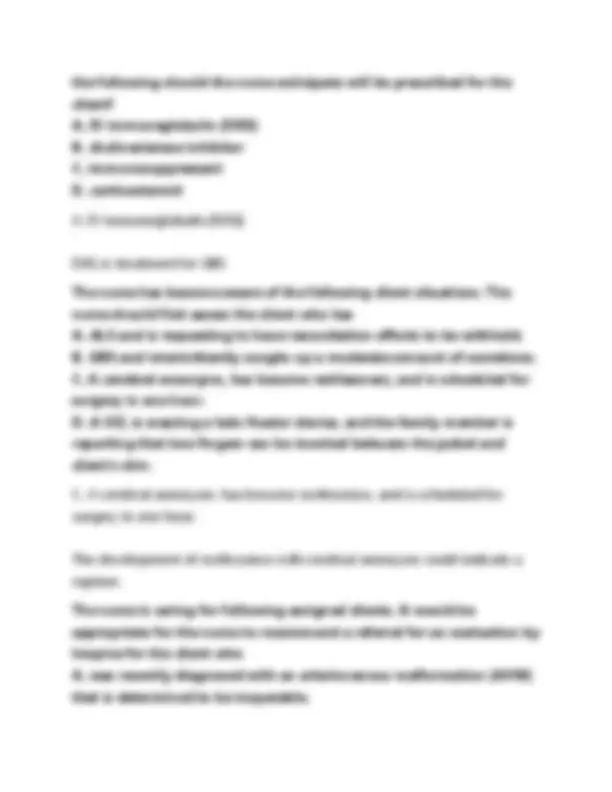 Galen NUR 265 Exam 3 – Med Surg (2026) Actual Questions PDF | Exams ...