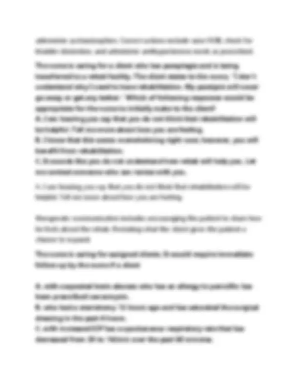 Galen NUR 265 Exam 3 – Med Surg (2026) Actual Questions PDF | Exams ...