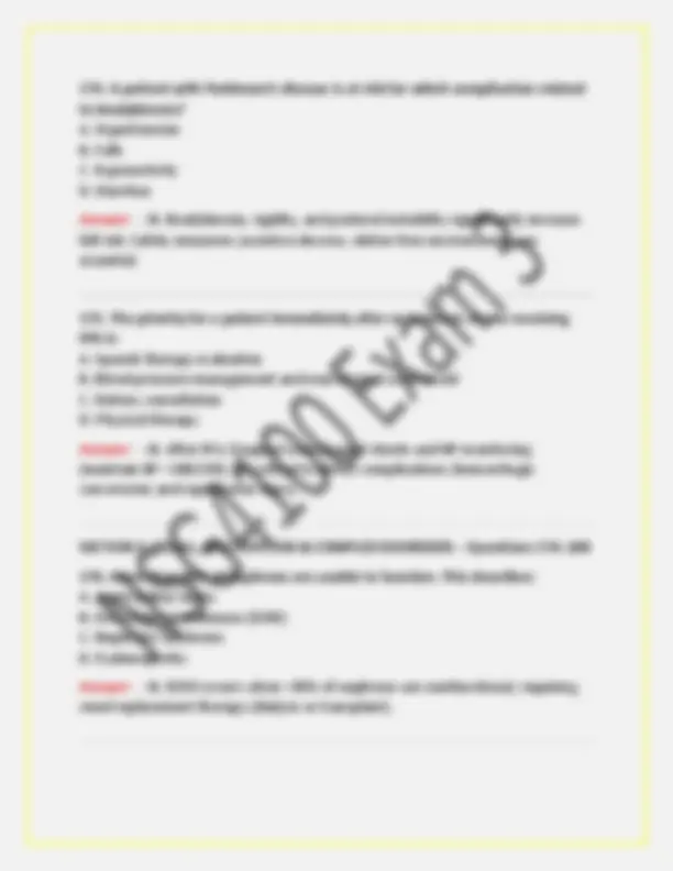 NSG 4100/ NSG4100 Exam 3 (New 2026/ 2027 Update) Adult Health III ...