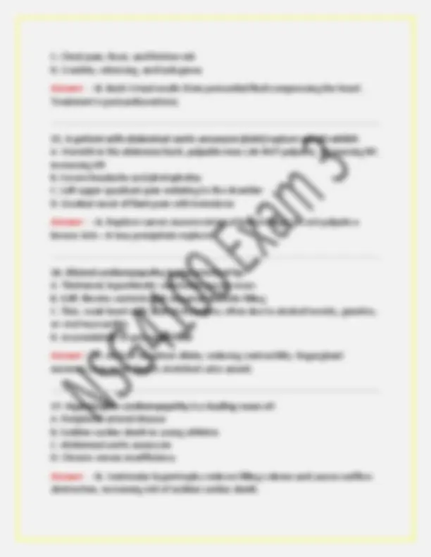 NSG 4100/ NSG4100 Exam 3 (New 2026/ 2027 Update) Adult Health III ...