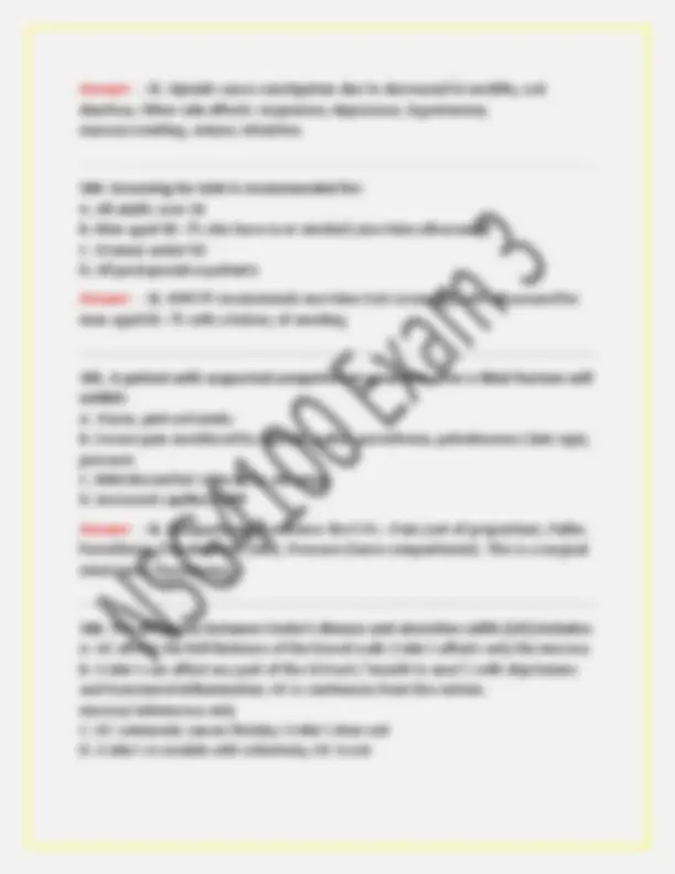 NSG 4100/ NSG4100 Exam 3 (New 2026/ 2027 Update) Adult Health III ...