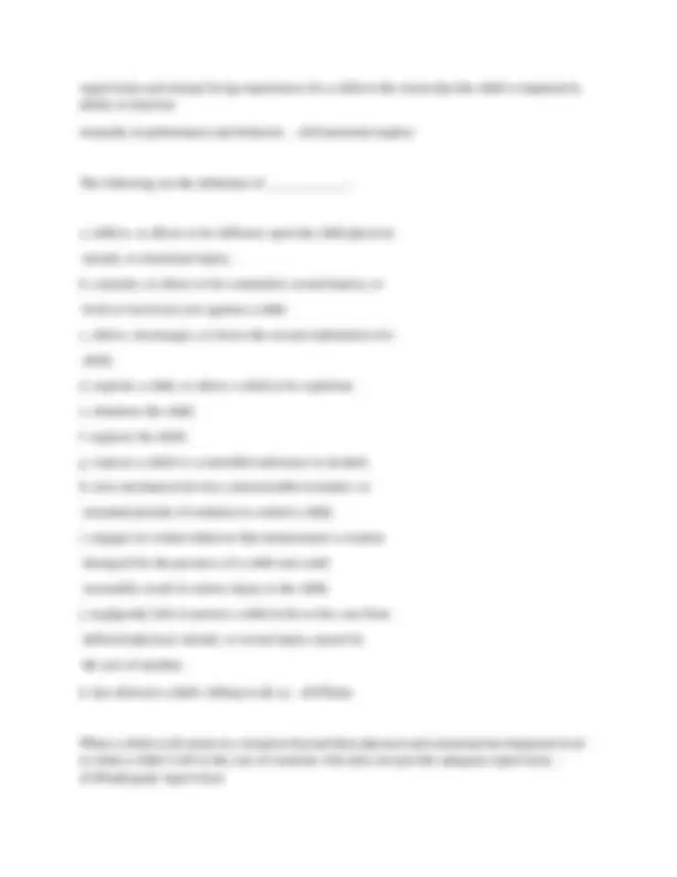DCF Child Abuse and Neglect (CAAN) EXAM PREP 2024/2025 with 100% ...