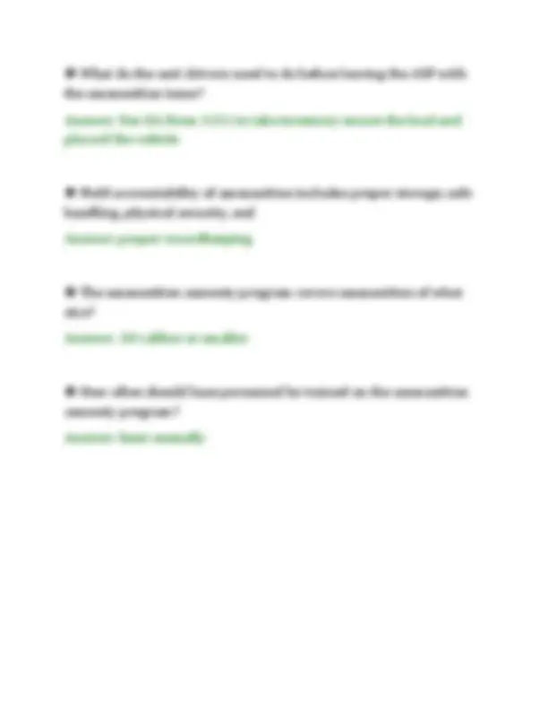 AMMO 64 ACTUAL EXAM PAPER 2026 QUESTIONS WITH SOLUTIONS GRADED A+ ...