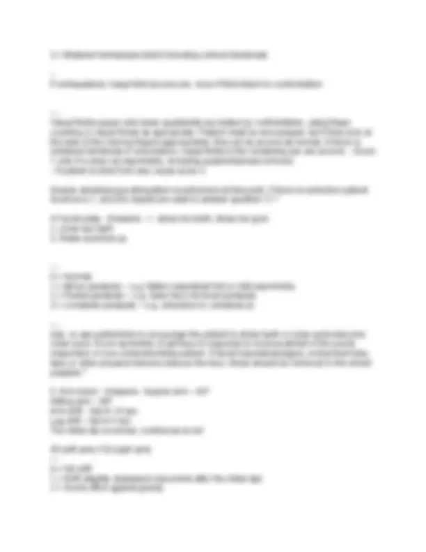 Loc Questions F NIHSS CERTIFICATION QUESTIONS AND ANSWERS | Exams Nursing | Docsity